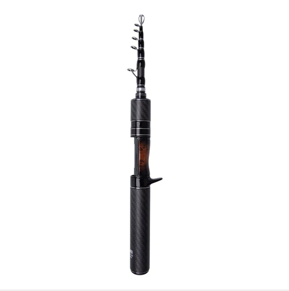 Only 28cm Portable Travel Fishing Rod Full Solid Carbon MINI Fishing Rod 1.5m/1.8m Fast Action